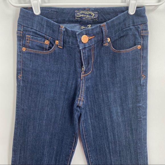 Seven7 Jeans Boot Cut Size 25 Dark Wash - Picture 3 of 7